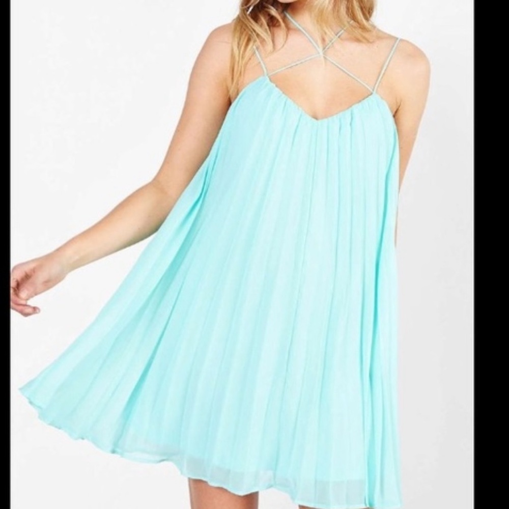 Urban Outfitters Kimchi Blue Turquoise Strappy Dress